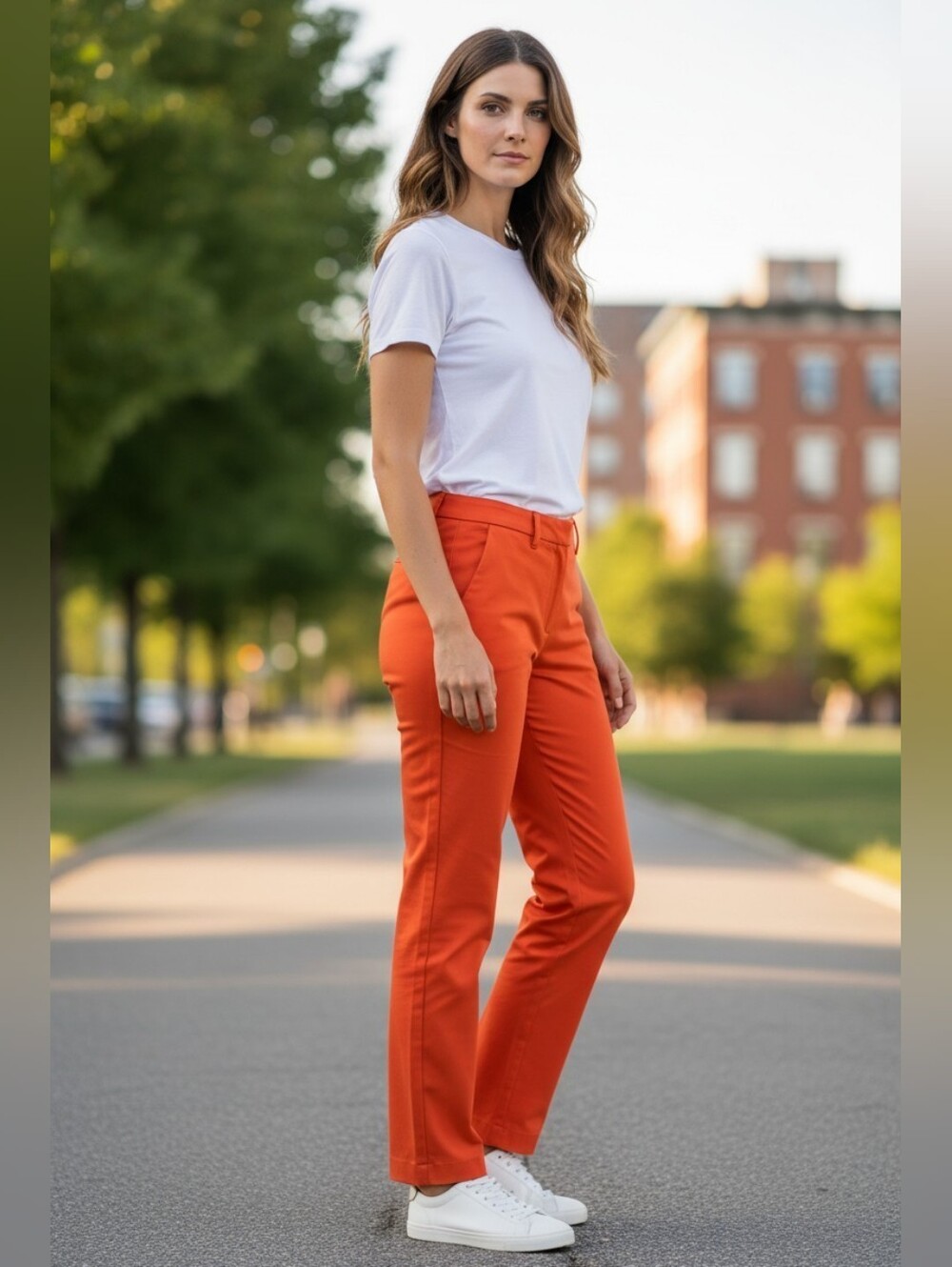 Jones New York Scarlet Apple Soho Ankle Skinny Jeans Barbiecore Preppy Spring